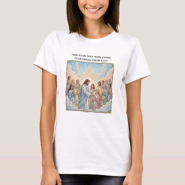 Uppenbarelseboken Sju Sjutton T Shirt (Framsida)