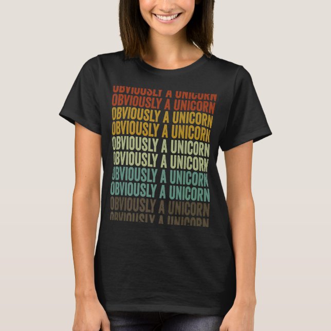 Uppenbarligen en enhörnighet t shirt (Framsida)