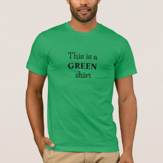 uppenbarligen grön färg slogan t-shirt