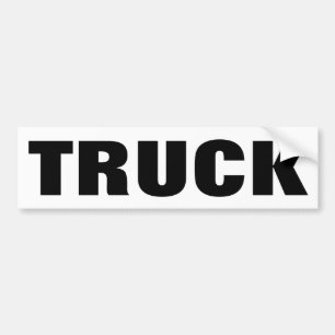 Uppenbarligen Lastbil Bumper Sticker Bildekal