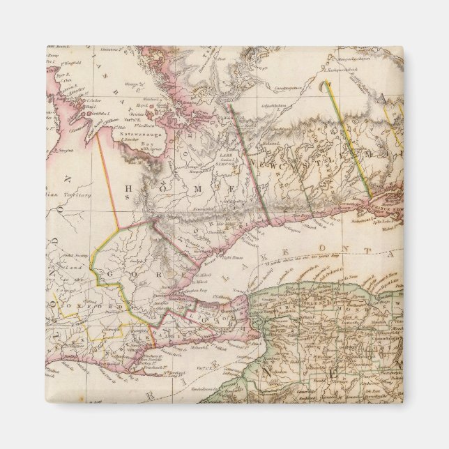 Upper Canada, NY, Penn, Mich Magnet (Framsidan)