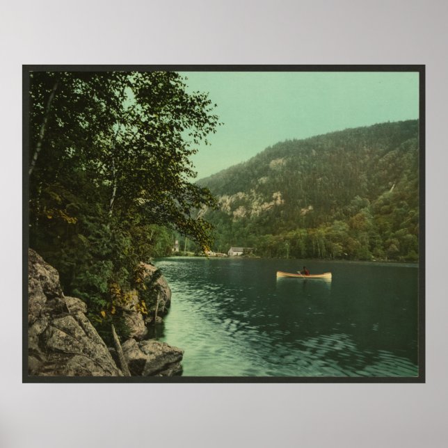 Upper Cascade Sjö, Adirondack-bergen Poster (Framsidan)