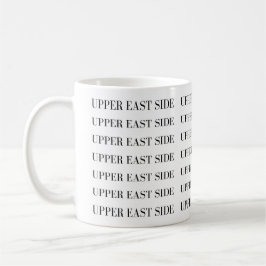Upper East Side-mugg - Elegant upprepad design Kaffemugg