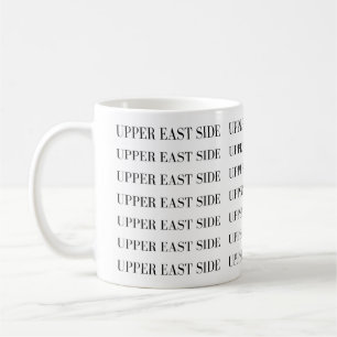 Upper East Side-mugg - Elegant upprepad design Kaffemugg