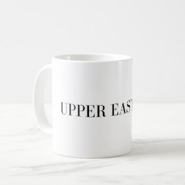 Upper East Side-mugg | NYC Manhattan-typografi Kaffemugg