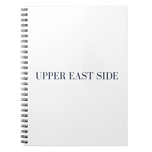 Upper East Side Spiral Notebook Journal Anteckningsbok (Framsidan)