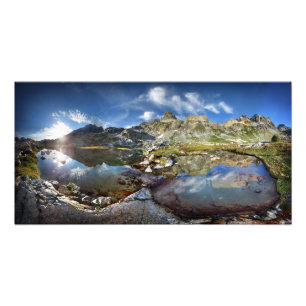 Upper Ediza Sjö-bäckenet under Minarets-Sierran Fototryck