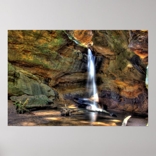 Upper Falls, Conkles Hollow, Ohio Poster (Framsidan)