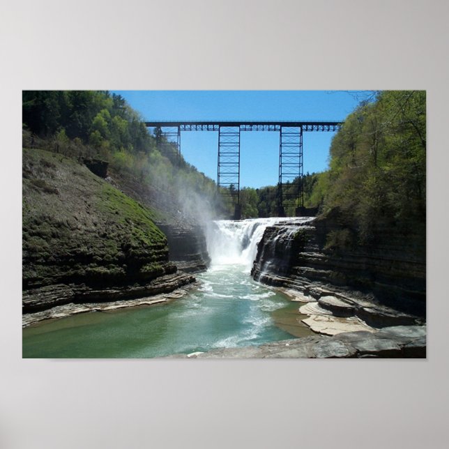 Upper Falls i Letchworth Poster (Framsidan)