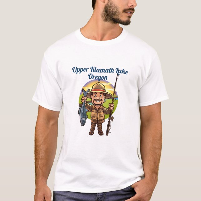 Upper Klamath Sjö Oregon T Shirt (Framsida)