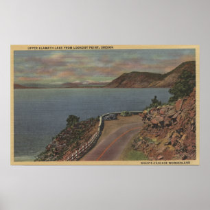 Upper Klamath Sjö, Oregon - Uppslagspunkt Poster