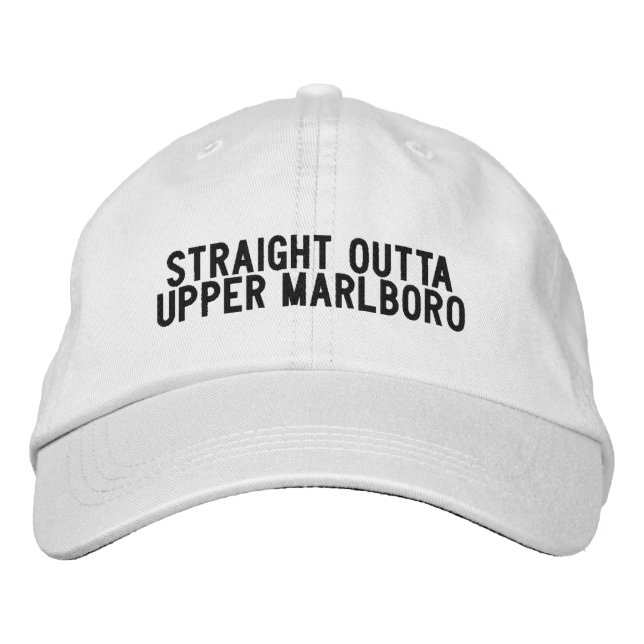 Upper Marlboro Maryland Hat Broderad Keps (Framsida)