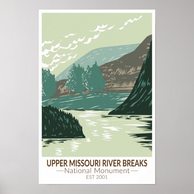 Upper Missouri River Breaks National Monument Poster (Framsidan)