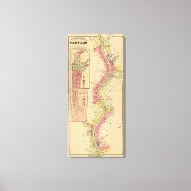 Upper Ohio River och Valley 10 Canvastryck (Framsida)