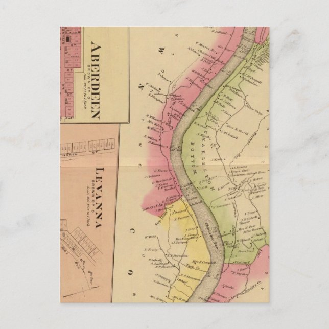 Upper Ohio River och Valley 2 Vykort (Framsida)