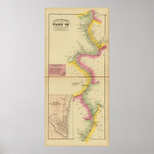 Upper Ohio River och Valley 3 Poster (Framsidan)