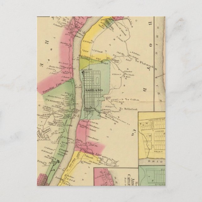 Upper Ohio River och Valley 6 Vykort (Framsida)