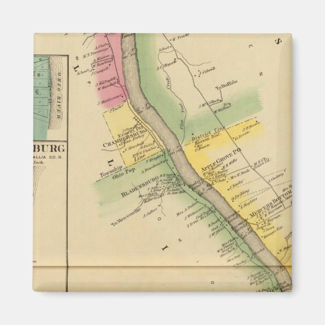 Upper Ohio River och Valley 7 Magnet (Framsidan)