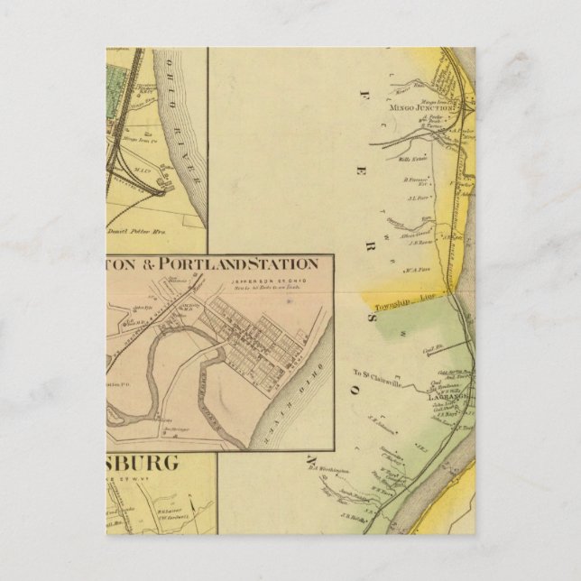 Upper Ohio River och Valley 7 Vykort (Framsida)