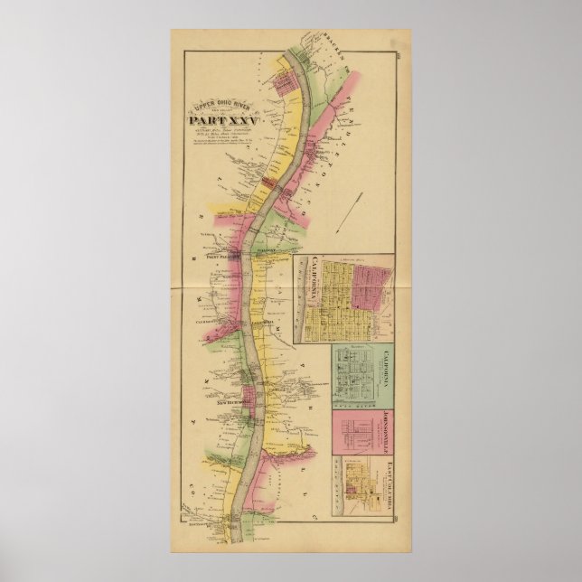 Upper Ohio River och Valley Poster (Framsidan)