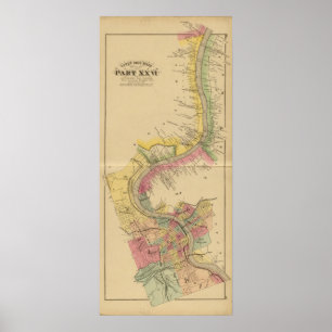 Upper Ohio River och Valley Poster
