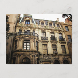 Upper Öster Side Byggnad, New York City. Vykort