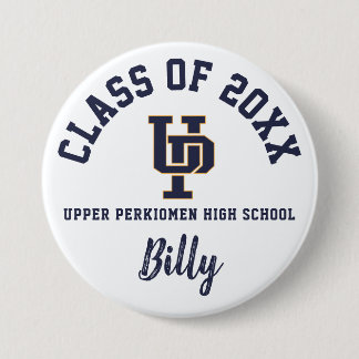 Upper Perkiomen High School Button Anpassningsbar Knapp