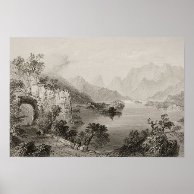 Upper Sjö vid Killarney, County Killarney. Poster (Framsidan)