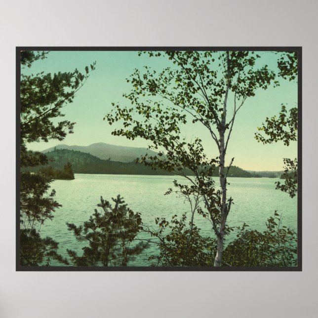 Upper St. Regis Sjö, i Adirondacks Poster (Framsidan)