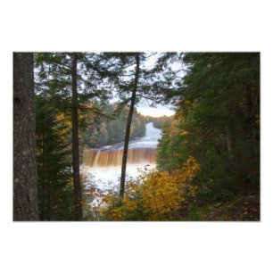 Upper Tahquamenon Falls, hösten, Michigan Fototryck