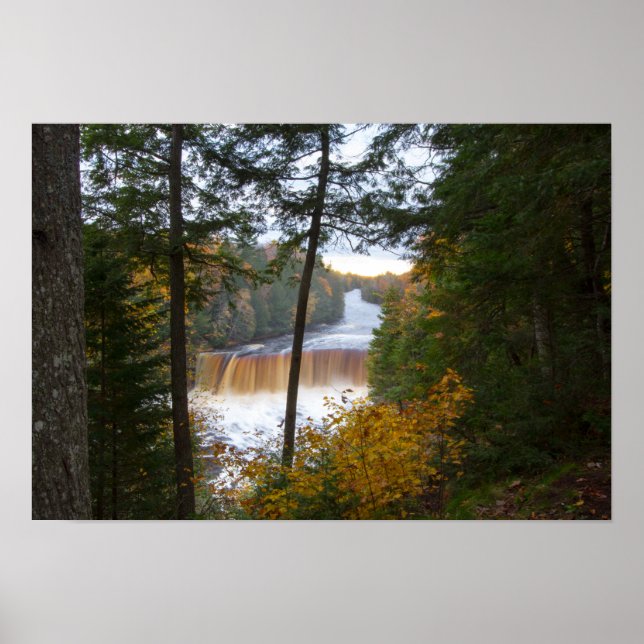 Upper Tahquamenon Falls, hösten, Michigan Poster (Framsidan)