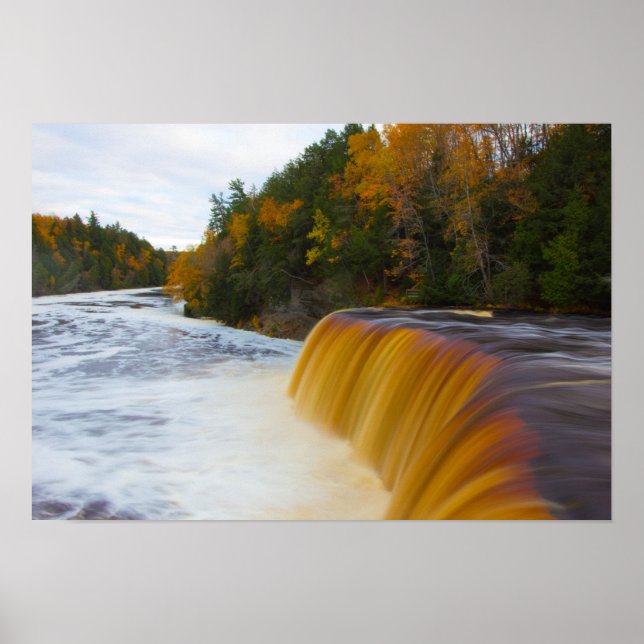 Upper Tahquamenon Falls, hösten, Michigan Poster (Framsidan)