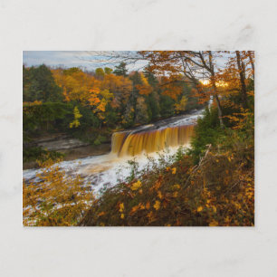 Upper Tahquamenon Falls, hösten, Michigan Vykort