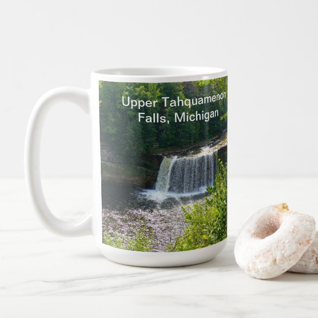 Upper Tahquamenon Falls State Park, MI Kaffemugg (Med munk)