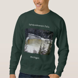 Upper Tahquamenon Falls winter shirt Lång Ärmad Tröja