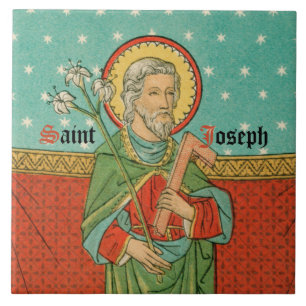 Upper Torso of St. Joseph (Detail; VVP 09) Kakelplatta