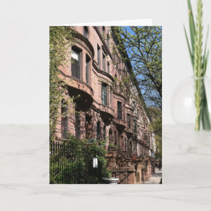 Upper Väster Side Brownstones New York City NYC Kort