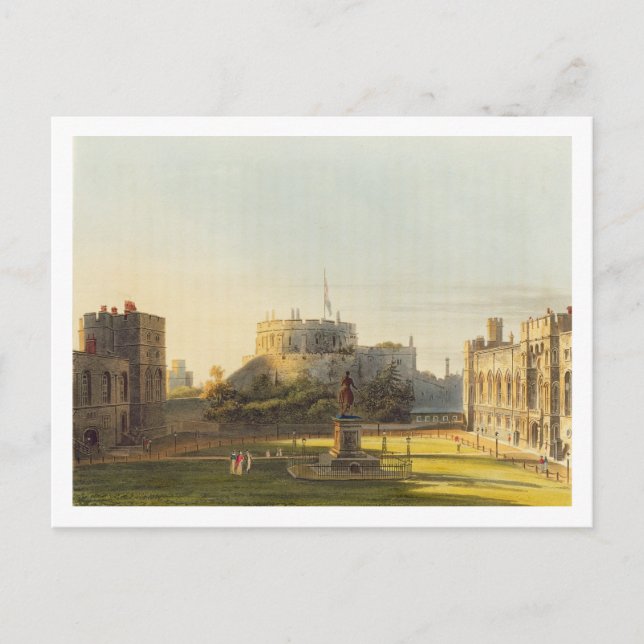 Upper Ward, Windsor Castle från Royalet Reside Vykort (Framsida)