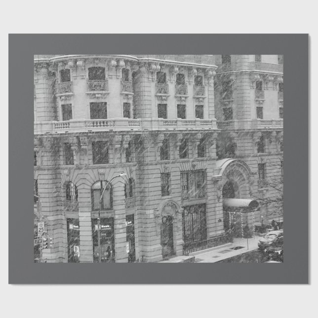 Upper West Side Winter Wrapping Paper Presentpapper (Platt)