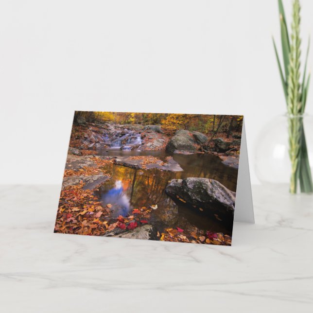 Upper Whiteak Falls, Shenandoah National Park, VA Kort (Framsida)