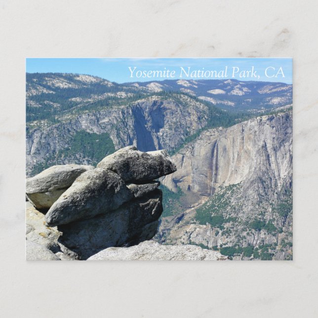 Upper Yosemite Falls från Glacier Point, CA Postca Vykort (Framsida)