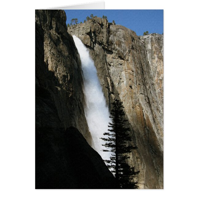 Upper Yosemite Falls i Kalifornien Hälsningskort (Framsidan)