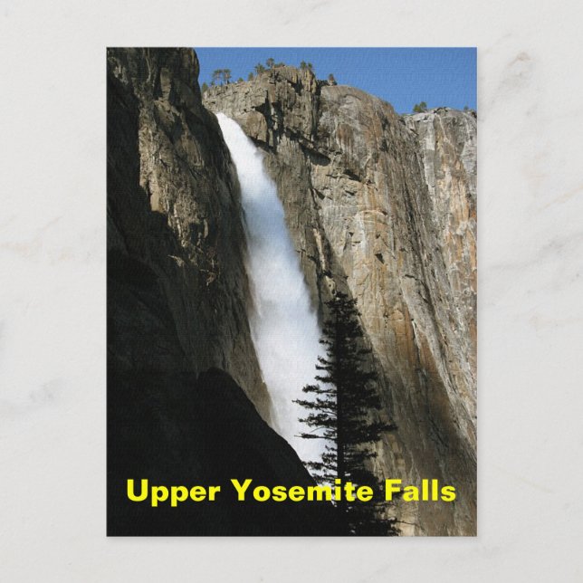 Upper Yosemite Falls i Kalifornien Vykort (Framsida)