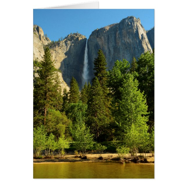 Upper Yosemite Falls, Merced River, Yosemite Hälsningskort (Framsidan)