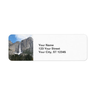 Upper Yosemite Falls Returadress Etikett