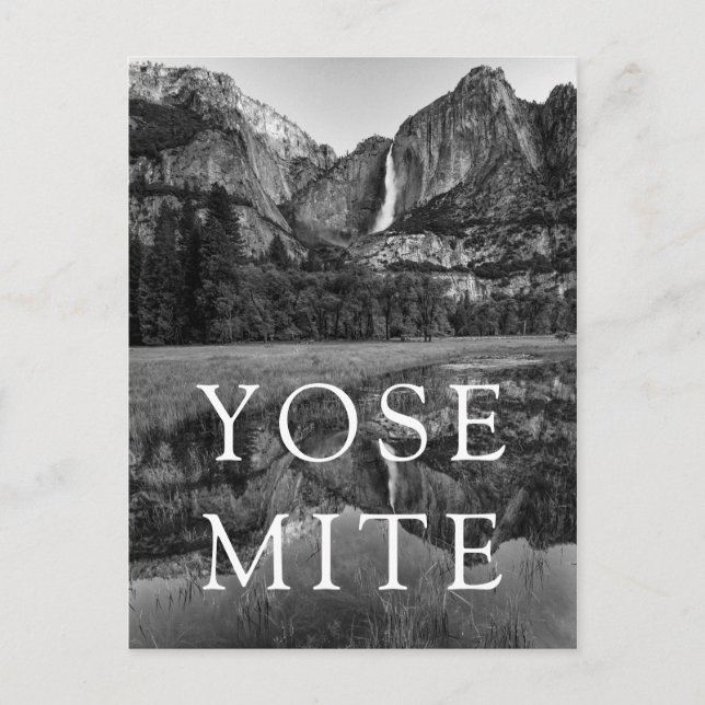 Upper Yosemite Falls Scenic Vykort (Framsida)