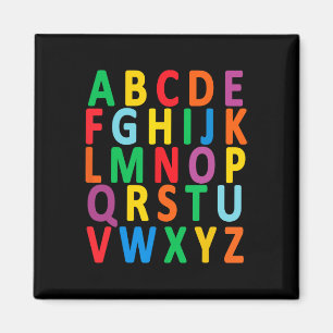 Uppercase Brev Alphabet Lär Abc Boy Girl Kids Magnet