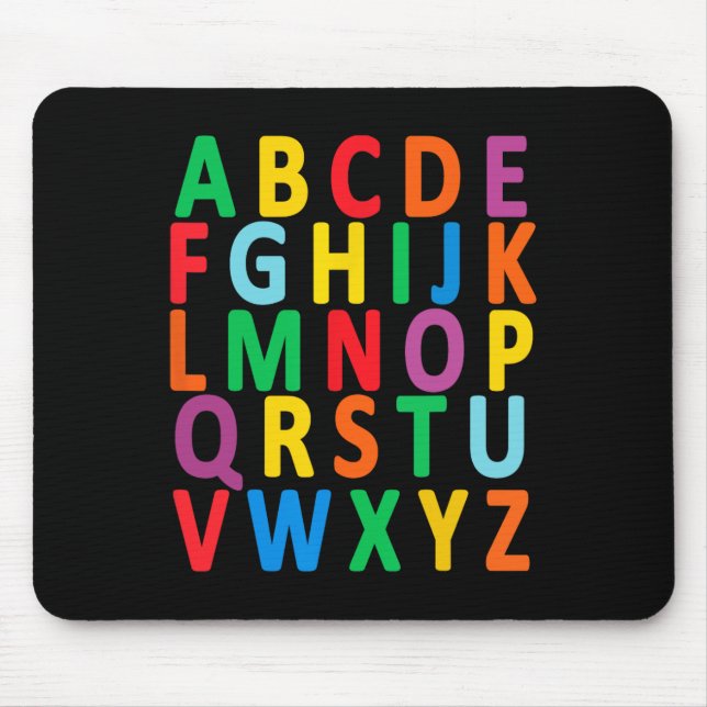 Uppercase Brev Alphabet Lär Abc Boy Girl Kids Musmatta (Framsidan)