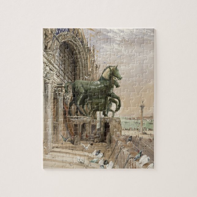 Upperen portionr av facaden av Sts Mark kyrka, Pussel (Vertikal)