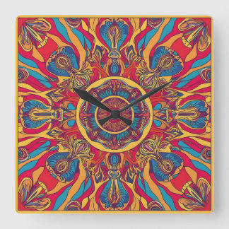 Uppfällbara blommor fyrkantig klocka